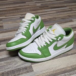💯💥Nike Air Jordan 1 Low SE Green Chlorophyll HF4823-100 Men's Size 10